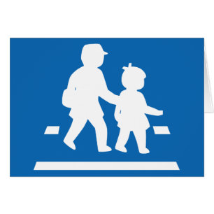 School Kinderkruising > Japans verkeersbord