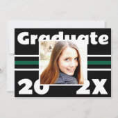 School kleuren foto Afstuderen uitnodiging (Voorkant)