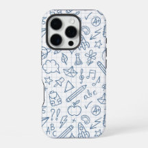 School krabbelt leraar telefoonhoesje
