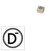 SCHOOL LERAAR GRADING ALFABETISCH 	RUBBERSTEMPEL (Gestempeld)