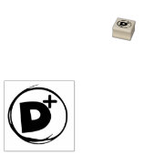 SCHOOL LERAAR GRADING 	RUBBERSTEMPEL (Gestempeld)