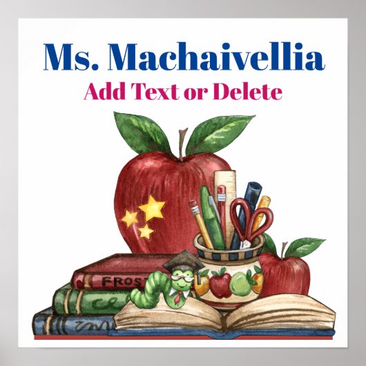 School/leraar/Poster klaslokaal Poster (Voorkant)