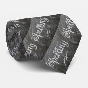 School leraar spelling Blackboard krijt stropdas