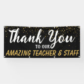 School Leraar waarderingsweek Spandoek (Horizontaal)