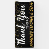 School Leraar waarderingsweek Spandoek (Verticaal)