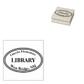 School Library Boekstempel Rubberstempel (Gestempeld)