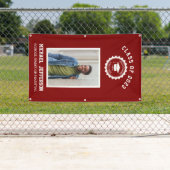 School logo of mascot Maroon Foto Afstuderen Spandoek (Insitu)