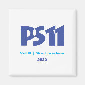 School logo Simple Magneet (Voorkant)