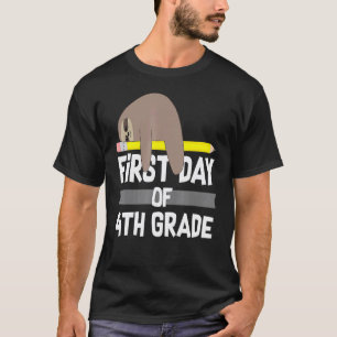 School Luiaard Eerste Dag Van Groep 6 T-shirt