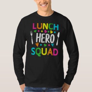 School Lunch Hero Squad Cafeteria Workers 2 T-shirt