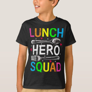 School Lunch Hero Squad Cafeteria Workers Boy T-shirt