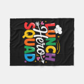 School Lunch Hero Squad Cafeteria Workers Crew Lad Fleece Deken (Voorkant (Horizontaal))