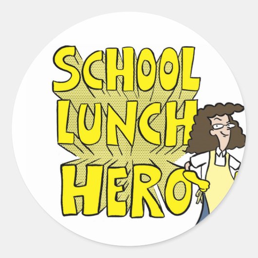School Lunch Hero stickers (Voorkant)