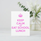 School Lunch Lady houdt van voeding Briefkaart (Staand voorkant)