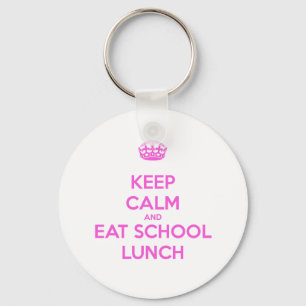 School Lunch Lady houdt van voeding Sleutelhanger