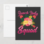 School Lunch Lady Squad Cafeteria Woman Briefkaart (Voorkant / Achterkant)