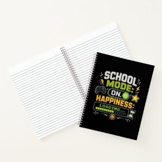 School Modus Aan Geluk Laden Gamer Notitieboek