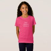 School Motto wil er niet voor werken T-shirt (Voorkant volledig)