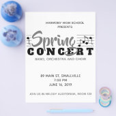 School Music Concert Flyer en Program (Enkel)