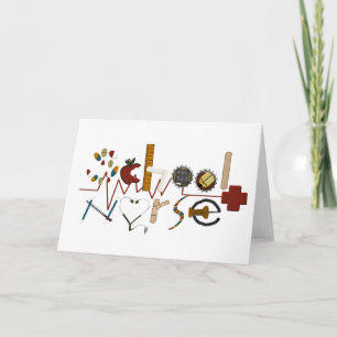 School Nurse beroemd gemaakt door MagsGraphics Kaart