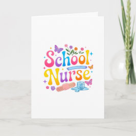 School Nurse Greeting Card Kaart