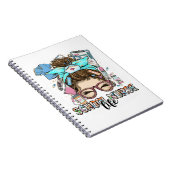 School Nurse Life Messy Bun Notitieboek (Rechterzijde)