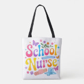 School Nurse Tote Bag (Achterkant)
