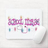 SCHOOL-NURSE Unieke cadeauitems Muismat (Met muis)