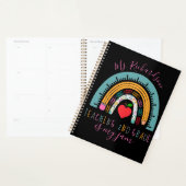 School Objects Rainbow Teaching is mijn jam Planner (Display)