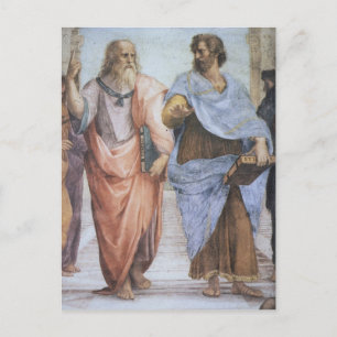 School of Athene (detail - Plato & Aristoteles) Briefkaart