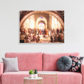 School of Athens Canvas Afdruk (Insitu (Woonkamer))