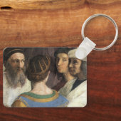 School of Athens van Raphael, Antieke Renaissance Sleutelhanger (Voorkant)