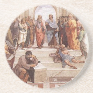 School of Athens Zandsteen Onderzetter
