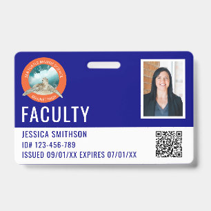 School of bedrijfsfoto ID Navy Blue badge