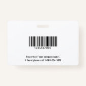 School of Business Foto-ID Periwinkle Blue Badge (Achterkant)