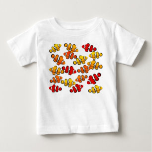 School of Coral Reef Clownfish Baby T-Shirt