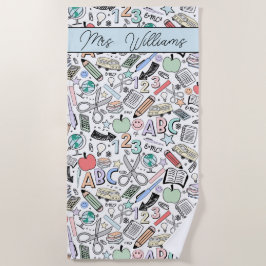 School of Cute Summer Beach Towel Strandlaken