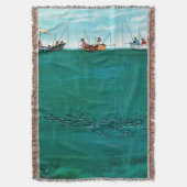 School of Fish Onder Lines van Thornton Utz Deken (Voorkant Verticaal)