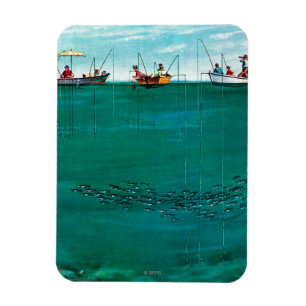 School of Fish Onder Lines van Thornton Utz Magneet