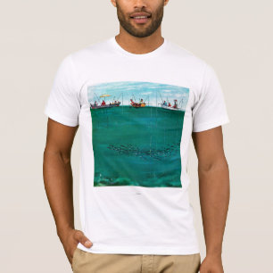 School of Fish Onder Lines van Thornton Utz T-shirt