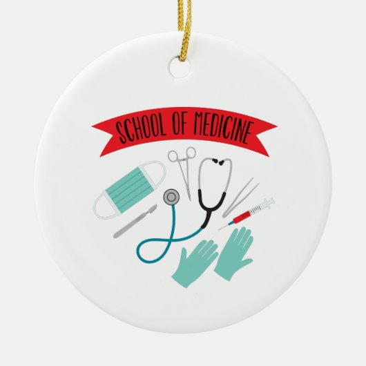 School of Medicine Keramisch Ornament (Voorkant)