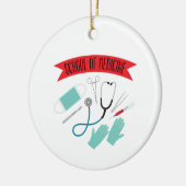 School of Medicine Keramisch Ornament (Links)