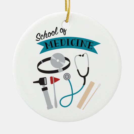 School of Medicine Keramisch Ornament (Voorkant)