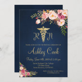 School of Nursing Afstuderen Invitation Kaart (Voorkant / Achterkant)