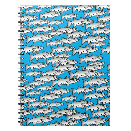 School of Scubadorable Great Barracuda Notitieboek (Voorkant)