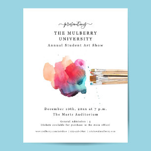 School of Studio Art Show Promotionele Flyer