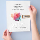 School of Studio Art Show Promotionele Flyer (Hand)