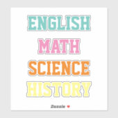 School onderwerp Sticker (Vel)