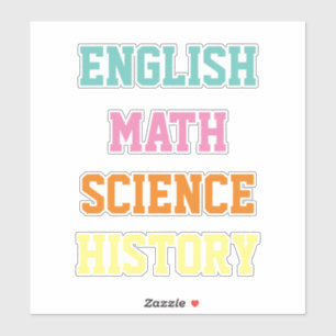 School onderwerp Sticker