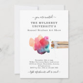 School or Studio Art Show Invitation (Devant)